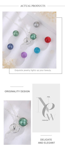 Tree Of Life Chime Box 18mm Cage Necklace Locket Angel Caller Pendent Nice Sound Harmony bola Ball For Pregnancy, Select colour at checkout