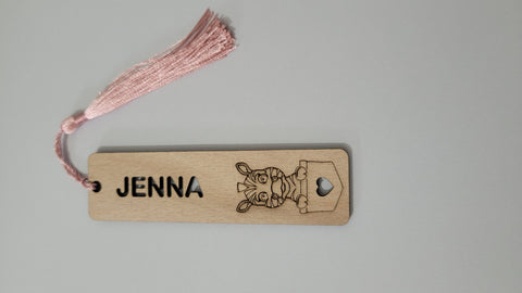 Zebra Wooden Personalized Bookmark, Gifts For Teacher, Custom wood Bookmark, Gifts For Readers, Cute Bookmark, Gift For Women, Aesthetic