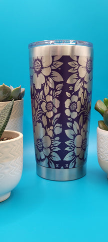 Best Mom Ever Laser Engraved Custom Seamless 20oz Double Wall Insulated Tumbler Travel mug, Gift for mom