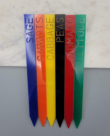 Seed Markers, Plant markers, Flower Markers, Fruit Markers, Vegetable Markers & Stakes, Herb Markers Labels, Vegetable, Garden Acrylic