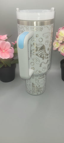 German Shepard Dog, dog mom 40oz Double Wall Insulated Tumbler with Handles Gift for mom, Granny, sister, Niece