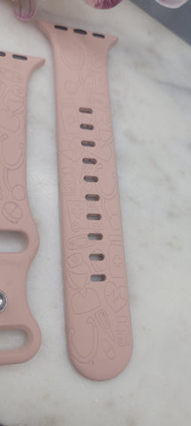 Engraved Nurses, doctors, Medical Gift Design for Apple Watch Silicone Sports Band Strap 38mm/40mm/41mm/42mm/44mm/45mm/46mm/49mm graduation