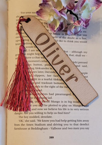 Personalised name bookmark custom book Wooden Personalized Bookmark, Custom wood Bookmark, Reader gift, Women gift