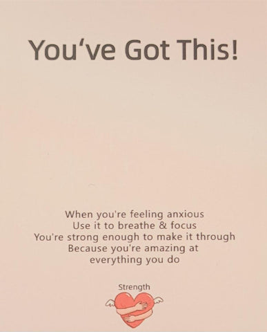 Wooden Pocket hug token Just Breathe - You got this Inspiration, thinking of you, Pick Me Up Gift, Motivation, Friendship