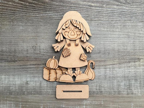 DIY Paint Your Own Scarecrow DIY Paint Kit Christmas Craft | Paint Your Own Standing Scarecrows Blank Personalize Your Own