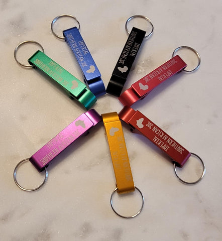 Bulk Freshers week, Business owner, corporate gifts, new home owner Bottle Opener Keyring Unique personalised key chain Present.
