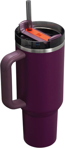 Original Plum Stanley Any of our designs Engraved tumbler 40oz Double Wall Insulated Tumbler with Handles