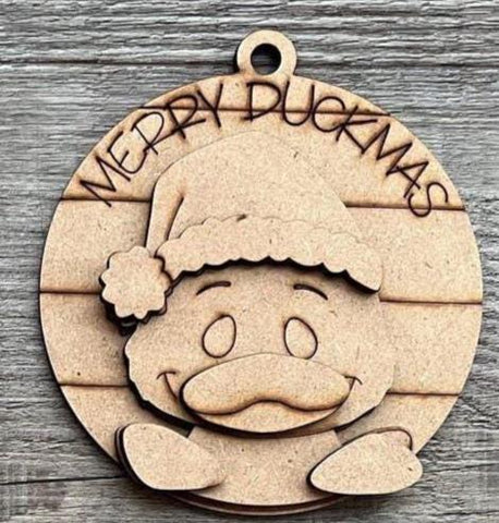 DIY Paint Your Own Christmas Duck Ornament DIY Paint Kit Christmas Craft | Paint Your Own Ornament Xmas Ducks Blank Personalize Your Own
