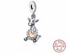 Cute Animal Charms - Giraffe Charm, Silver Giraffe Charm, Animal Jewelry, Zoo Charms, European style Bracelet