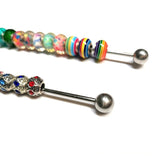Charm Beads Display Metal Rod, Charm Display Bar  3mm rod 12cm/15cm/20cm