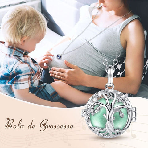 Tree Of Life Chime Box 18mm Cage Necklace Locket Angel Caller Pendent Nice Sound Harmony bola Ball For Pregnancy, Select colour at checkout