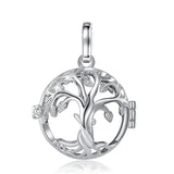 Tree Of Life Chime Box 18mm Cage Necklace Locket Angel Caller Pendent Nice Sound Harmony bola Ball For Pregnancy, Select colour at checkout