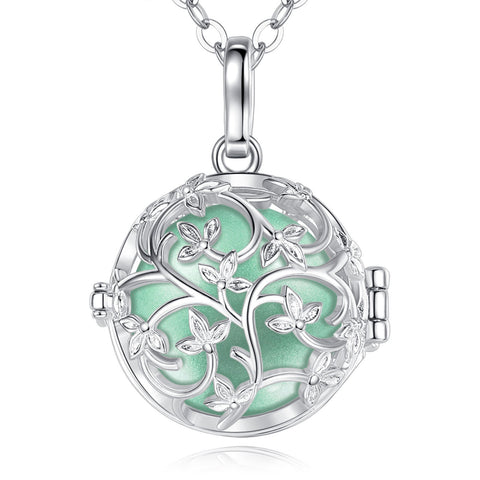 Flower Chime Box 18mm Cage Necklace Locket Angel Caller Pendent Nice Sound Harmony bola Ball For Pregnancy
