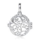 Flower Chime Box 18mm Cage Necklace Locket Angel Caller Pendent Nice Sound Harmony bola Ball For Pregnancy
