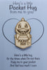 Shark Handmade Wooden Pocket hug token love gift little pocket hug, pick me up pocket hug token