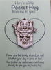 Otter Handmade Wooden Pocket hug token love gift little pocket hug, pick me up pocket hug token