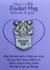 Warthog Handmade Wooden Pocket hug token love gift little pocket hug, pick me up pocket hug token