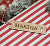 Personalised wooden Santa gift tags - perfect for decorating Christmas gifts