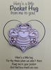 Butterfly Handmade Wooden Pocket hug token love gift little pocket hug, pick me up pocket hug token