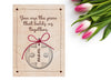Wooden The piece that holds us together /Happy Mother's Day card Affirmation token, Encouragement token