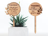 Wooden Personalised Thank you for helping me grow tags bundle | Teacher gift - Set of 2 Plant Sticks Set of 2. mum gift. Mothers day