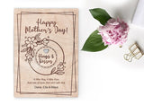 Wooden Little Pocket Hug Mother's Day card with wooden token | Happy Mothers Day for Someone You Love for Family