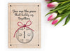 Wooden pocket hug token Gift for Mum | The piece that holds us together | Happy Mother's Day card for her Love token, Mothers day