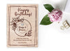 Wooden pocket hug token Floral Happy Birthday card with wooden token | Greetings Card For Her| Personalized Birthday Card
