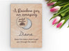 Wooden pocket hug token Pocket Rainbow wooden card with token Strong Woman Gift Gift for her