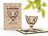 Wooden Coach Thank You Card | Customizable Coach popup Card | Thank You for a great season Affirmation token, Encouragement token