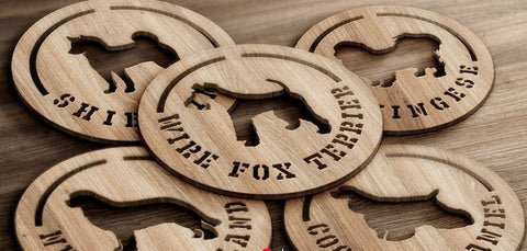Over 60 Different Dog breeds Wooden Coasters, Dog Breed Coaster, dog lover Coaster