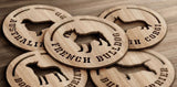 Over 60 Different Dog breeds Wooden Coasters, Dog Breed Coaster, dog lover Coaster