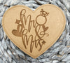 Wooden Anniversary Wedding Table Coasters - Unique Wooden Favour Placecards for Guests thinking of you, Wedding Gift