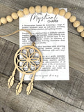 Wooden The Mystical Charm Dreamcatcher Ornament, Dreamcatcher Ornament, Dreamcatcher Gift, Car Charm, Story Ornaments