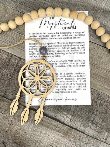 Wooden The Mystical Charm Dreamcatcher Ornament, Dreamcatcher Ornament, Dreamcatcher Gift, Car Charm, Story Ornaments