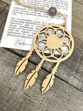 Wooden The Mystical Charm Dreamcatcher Ornament, Dreamcatcher Ornament, Dreamcatcher Gift, Car Charm, Story Ornaments