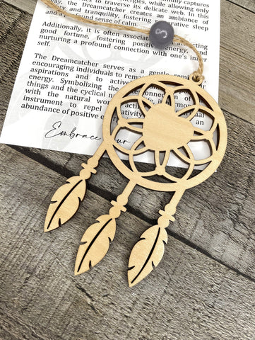 Wooden The Mystical Charm Dreamcatcher Ornament, Dreamcatcher Ornament, Dreamcatcher Gift, Car Charm, Story Ornaments