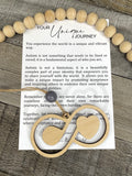 Wooden Your Unique Journey Autism Awareness Infinity Ornament, Autism Gift, Autism Awareness Car Charm, Story Ornaments