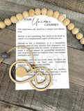 Wooden Your Unique Journey Autism Awareness Infinity Ornament, Autism Gift, Autism Awareness Car Charm, Story Ornaments