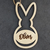 Wooden Easter eggs Basket Tags - Personalised