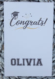 Wooden 2024 Grad - Graduation ornament or car charm - Gift for 2024 Senior, Graduation Gift