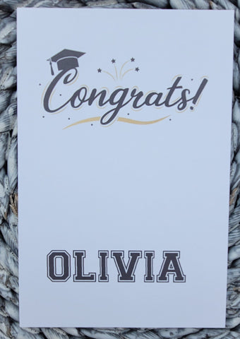 Wooden 2024 Grad - Graduation ornament or car charm - Gift for 2024 Senior, Graduation Gift