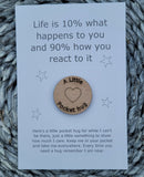 Wooden Pocket hug token love gift Life - Inspiration, thinking of you, miss you  Pick Me Up Gift, Motivation, Graduation, Friendship