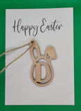 custom Initial Easter Tag Letter Personalised Wooden Easter eggs Basket Tags - Personalised