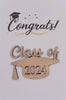 Wooden Class of 2024 - Graduation ornament or car charm - Gift for 2024 Senior, Graduation Gift