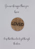 Wooden Pocket hug token You are stronger than you know - Loved - Inspiration, thinking of you, Pick Me Up Gift, Motivation, Friendship