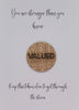 Wooden Pocket hug token You are stronger than you know - Valued-  Inspiration, thinking of you, Pick Me Up Gift, Motivation, Friendship