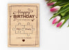 Wooden Happy Birthday to my other half | I love you to pieces | Greetings Card | Personalized Birthday Card-