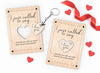 Wooden I just called to say I love you / Funny Valentine's card Valentine's Day card Affirmation token, Encouragement token
