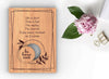Wooden Little Pocket Hug Be Here Now card with token - Mindfulness Gift for Someone You Love for Family or Friends Affirmation token